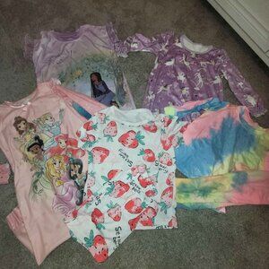 5 sets of 5t pajamas- disney princess